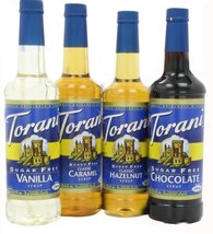 Torani Sugar Free Syrup Variety Pack for coffee, 25.4 Ounce (Pack of 4) ... - $38.31