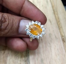 Natural Certified 4.0 Carat 925 Sterling Silver Handmade Natural Yellow Sapphire - $83.00