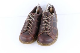Vintage Dr Martens Mens 7 Womens 8 Goth EDM Chunky Platform Leather Shoes Brown - £79.08 GBP