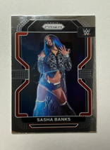 2022 Panini Prizm WWE Sasha Banks Silver Holo Prizm Parallel Base Card - £1.35 GBP