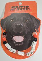 Lick Or Treat Halloween Pet Necklace Jewelry, Size Medium 16&quot; - $27.79 CAD