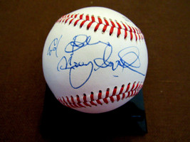 Manny Sanguillen God Bless 2 X Wsc Pittsburgh Pirates Signed Auto Baseball Jsa - £78.68 GBP