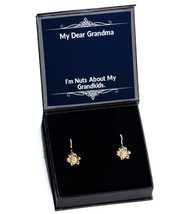 Nice Grandma Gifts, I&#39;m Nuts About My Grandkids, Sarcastic Sunflower Ear... - £38.50 GBP