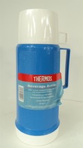 Blue Aladdin Thermos Beverage Bottle 1L / 35 oz - 11.5&quot; - 100% Complete ... - £10.63 GBP