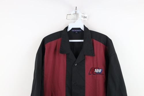 Vintage 90s Mens XL Faded K100 Radio Country Panel Color Block Button Shirt Item image 2