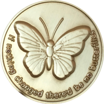 Bulk Lot of 50 Butterfly If Nothing Changed There&#39;d Be No Butterflies Bronze Sob - £60.90 GBP