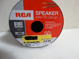 RCA AH1650SNV 16 AWG Speaker Wire Spool 50 ft., 16 gauge - £7.91 GBP