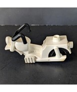 Lego Duplo White Motorcycle Broken Front Wheel Vintage - $16.26 CAD