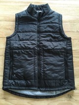 NAT NAST Mens Medium Puffer Vest Jacket Full Zip Sleeveless Black NEW - £28.25 GBP