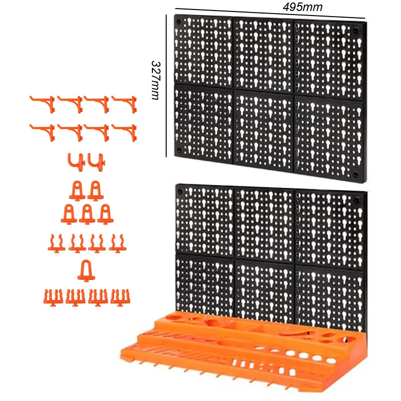 Wall-Mounted Hardware Tool Mount Hanging d Parts Garage Wall Workshop Storage Ra - £85.12 GBP