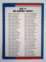 1991 Fleer NBA Basketball Card Checklist #240 - £1.56 GBP