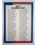 1991 Fleer NBA Basketball Card Checklist #240 - £1.56 GBP