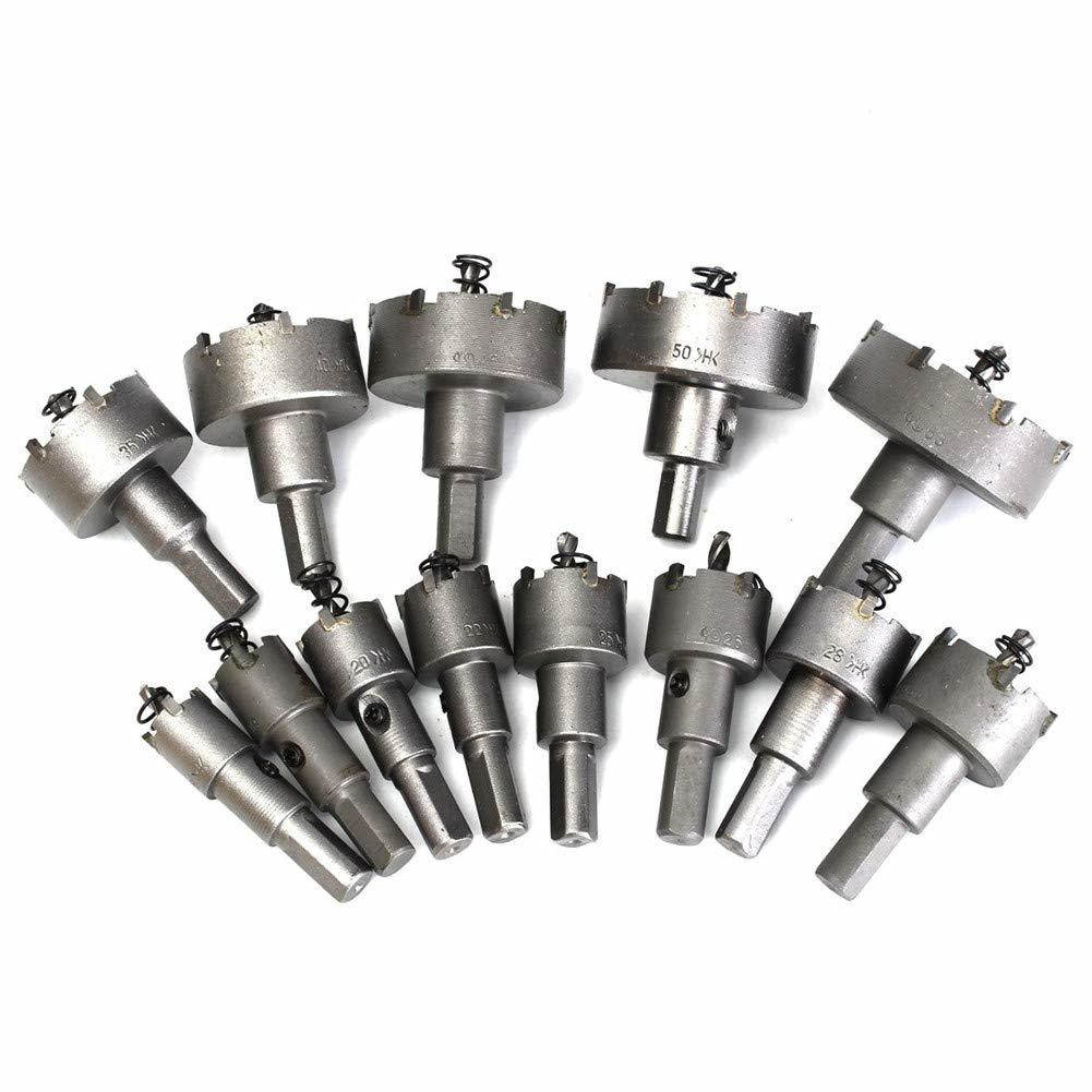 Primary image for 16Mm-53Mm Stainless Steel Carbide Tip Metal Drill Bit Hole Saw Set, 13, Rocaris.