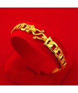 Bracelet covered Real Gold Let&#39;s Twist 24K Thai Baht Yellow Gold Plated ... - £35.24 GBP