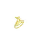 Gold Dolphin Wrap Adjustable Ring, Sku#LK1128 - $3.90