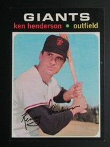 1971 Topps #155 Ken Henderson San Francisco Giants Baseball Card NM+ - £10.54 GBP