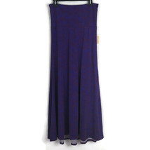 Lularoe Womens Skirt Size S Small Long Blue Pink Stretch Simply Comforta... - $22.38