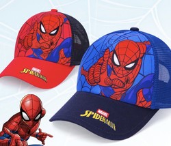 Marvel Spiderman cap, adjustable, blue, summer cap, brand new - £23.59 GBP