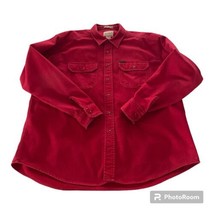 Vintage Woolrich Chamois Shirt Extra Extra Large Red Flannel Expedition L/S 2XL - £18.88 GBP