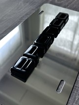 3D Bronco Glass Black On Chrome License Plate New Aluminum Universal All... - $1,500.24 MXN