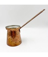 Vintage Turkish Coffee Maker Copper Dipper Ladle Sauce Pot Warmer Butter - £23.59 GBP