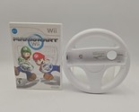 Mario Kart Wii 2008 + Steering Wheel Bundle Genuine oem No Manual - £30.89 GBP