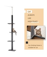  H228cm Pet Cat Tree Toy Condo Cat Climbing Tower Multi-layer With Hammo... - £25.49 GBP+