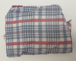 RALPH LAUREN Plaid KING FITTED Sheet Red Brown Multi Country Cottage Tra... - $128.88