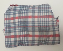 RALPH LAUREN Plaid KING FITTED Sheet Red Brown Multi Country Cottage Tra... - £103.04 GBP