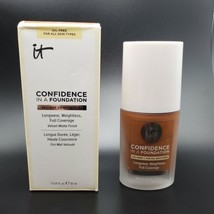 It Cosmetics - Confidence In A Foundation - # 445 Rich Mahogany (C) 1.0 Oz. Nib - £5.52 GBP