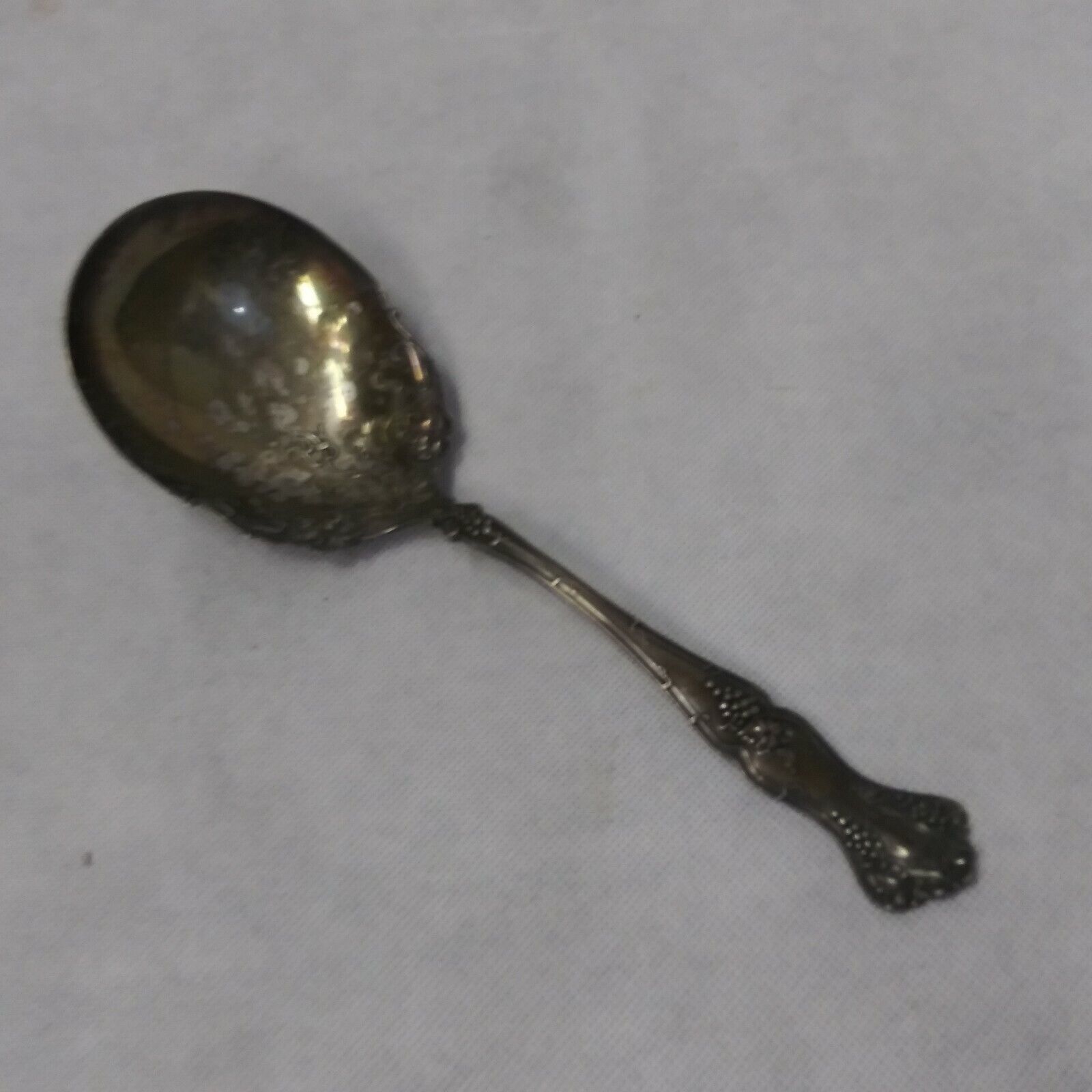 Primary image for Rogers 1847 Vintage Grape Casserole Berry Spoon 1904 Silver Plated Int'l Silver