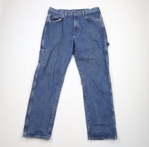 Vintage Bulwark FR Mens 38x34 Faded Flame Resistant Wide Leg Dungaree Jeans - $59.35