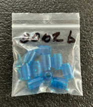 LEGO PN 3062 Round Brick w/open stud - Trans Dark Blue - 10 Pcs - New - £3.58 GBP