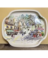 Sacre Coeur de Montmartre Paris 16”x 13&quot; Vintage Metal Tray England - $14.49