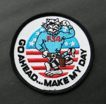 Navy F-14 Tomcat Go Ahead Make My Day Embroidered Patch 3.15 Inches Topgun - £4.49 GBP