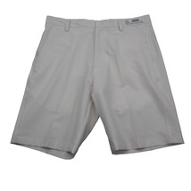 FJ Shorts Mens W34 White Lightweight Casual Chino Thigh Length Flat Front - $19.68