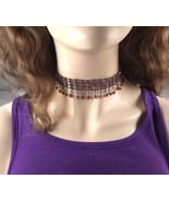 Purple Crystal & Gunmetal Gray Wide Vintage Choker - €21,46 EUR Purple Crystal & Gunmetal Gray Wide Vintage Choker - €21,46 EUR