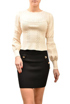 Ronny Kobo Damen Top Elegant Lange Ärmel Beige Größe Xs - £76.34 GBP