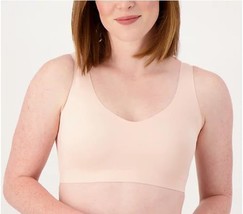 AnyBody Intimates Bonded V-Neck Lounge Bra (Pink Sand, Large) A519367 - £11.21 GBP