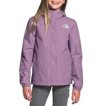 The North Face Girls Resolve Reflective Hooded Rain Jacket Purple Small - $35.00