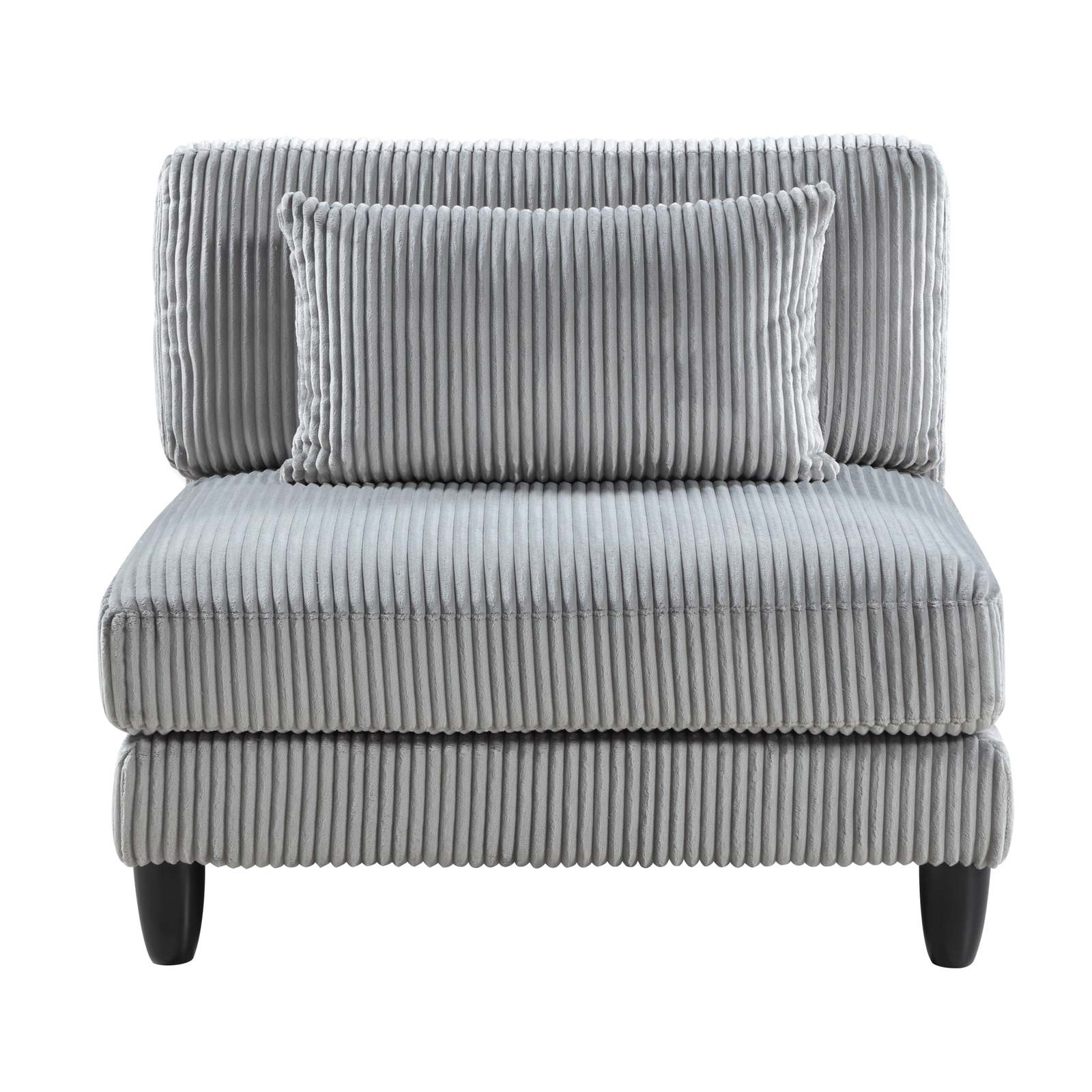 Gray Corduroy Modular Sectional Sofa Set Item image 11