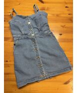 Guess Los Angeles Blue Jean Denim Sleeveless Short Dress Size 4 EUC Butt... - $27.46