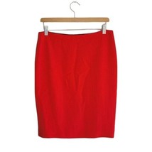 Lafayette 148 New York | Bright Red Wool Blend Pencil Skirt, size 4 - $54.18