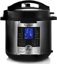 MegaChef 6 Qt Brushed Stainless Steel Electric Digital Pressure Cooker w Lid - £92.71 GBP