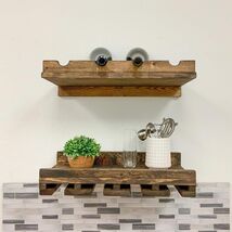 Intrinsic Haven Cask &amp; Timber Wall Mounted Wine Stemware Glass Holder wi... - $137.20+