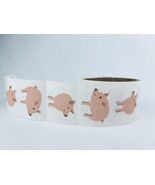 Vintage 1999 Pink Pig  Mrs. Grossman's Stickers Roll Scrapbooking Animal... - $44.88