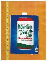 HVV Size Mountain Dew THROWBACK 12oz CAN Soda Vending Machine Flavor Strip - £2.38 GBP