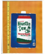 HVV Size Mountain Dew THROWBACK 12oz CAN Soda Vending Machine Flavor Strip - $4.10 CAD