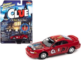 2000 Ford Mustang &quot;Miss Scarlet&quot; Red with Graphics with Poker Chip (Coll... - $33.99