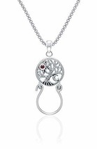 Jewelry Trends Tree of Life Charm Holder Keepsake Sterling Silver Pendant Neckla - £44.55 GBP